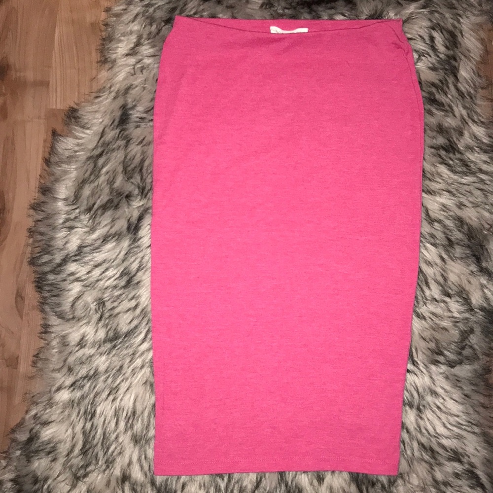 Pink Pencil skirt